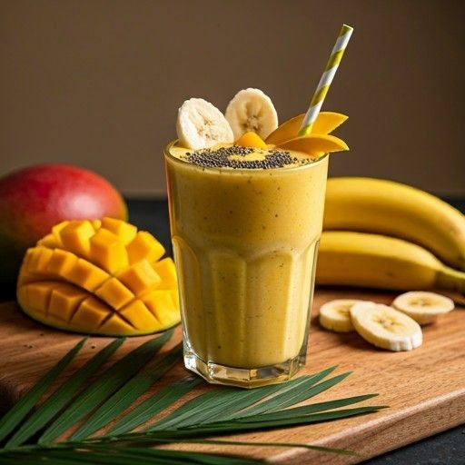 Mango banana smoothie